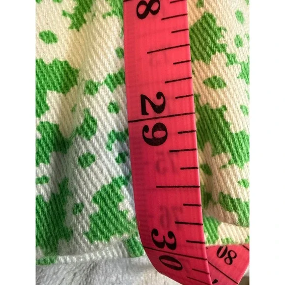 BDG Urban Outfitters Green White Daisy Floral Wide Leg Pants High Rise Button 26 - Picture 8 of 13